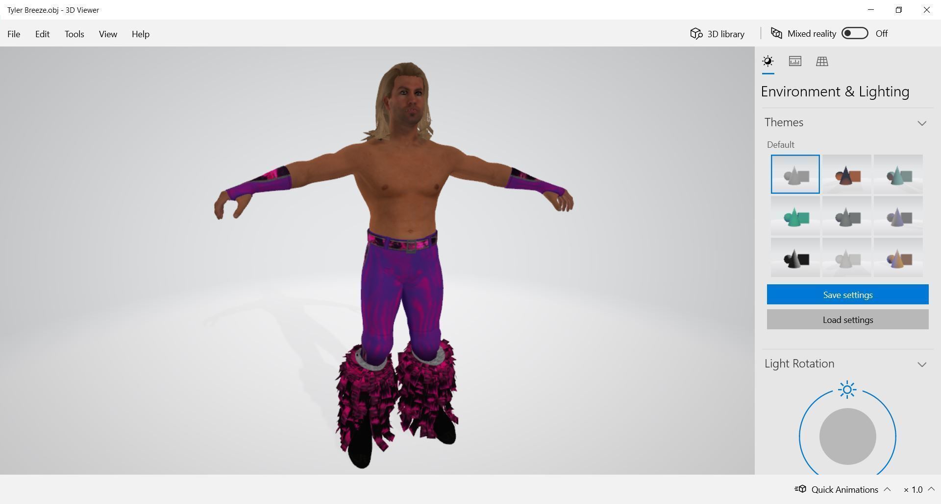 Character Man - Tyler Breeze 3D model_1