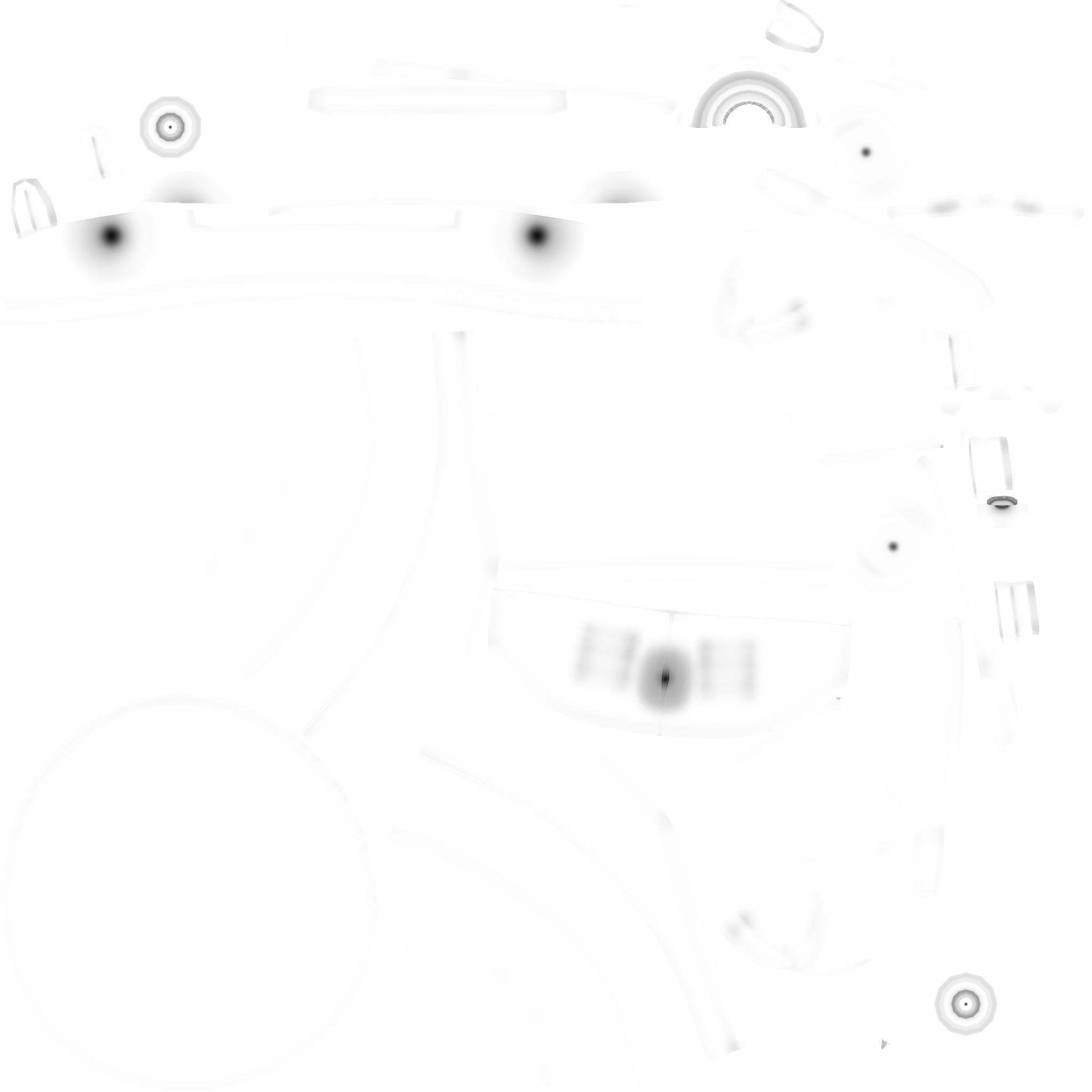 Robocop Classic Helmet - Sci-Fi Character Costume Low-poly 3D model_19