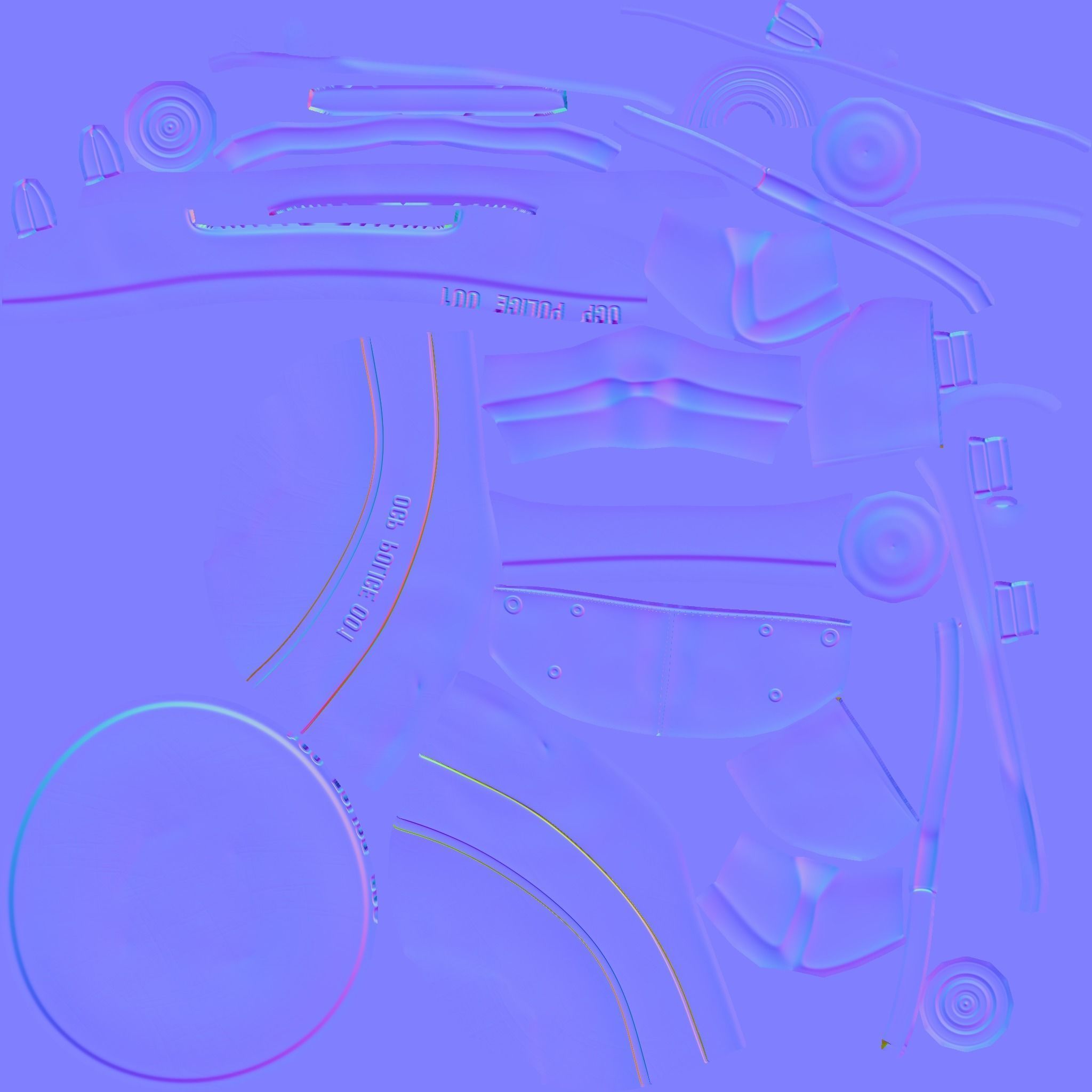 Robocop Classic Helmet - Sci-Fi Character Costume Low-poly 3D model_13