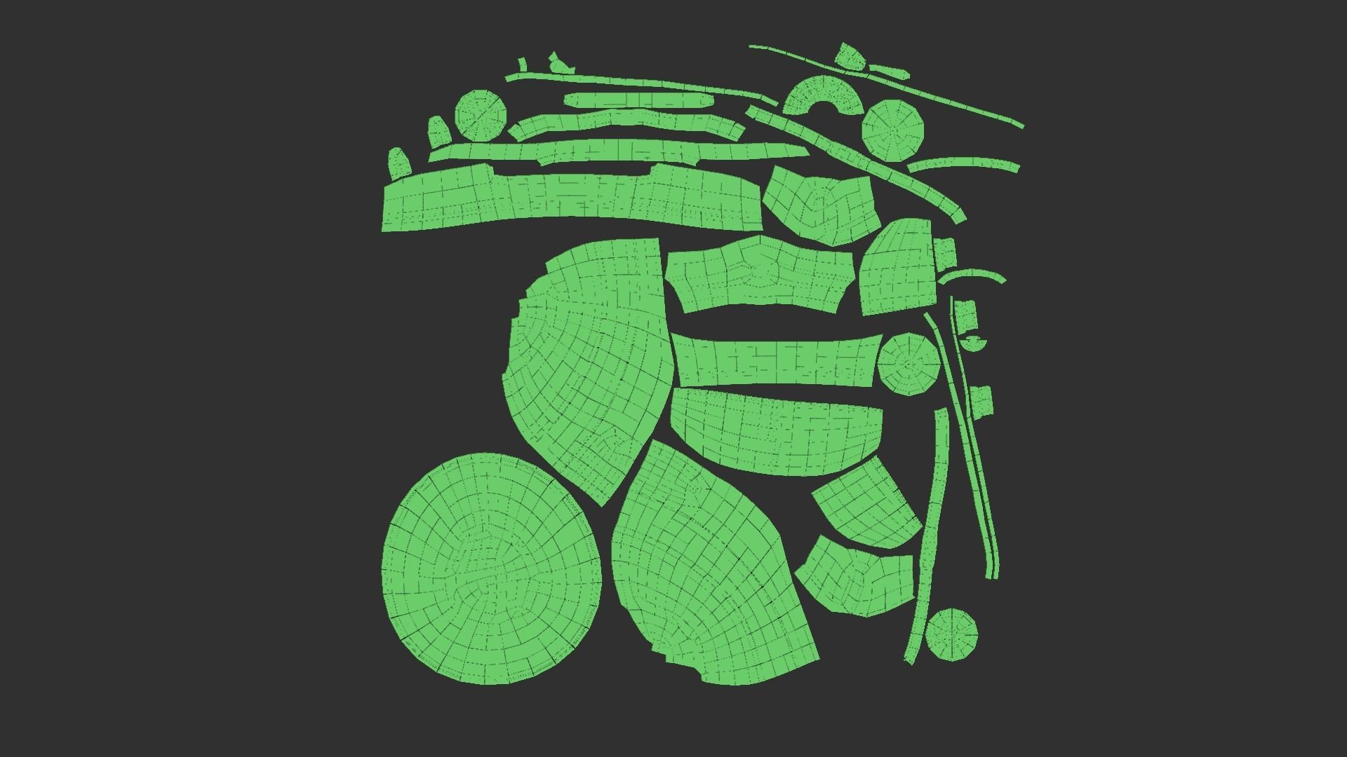 Robocop Classic Helmet - Sci-Fi Character Costume Low-poly 3D model_12