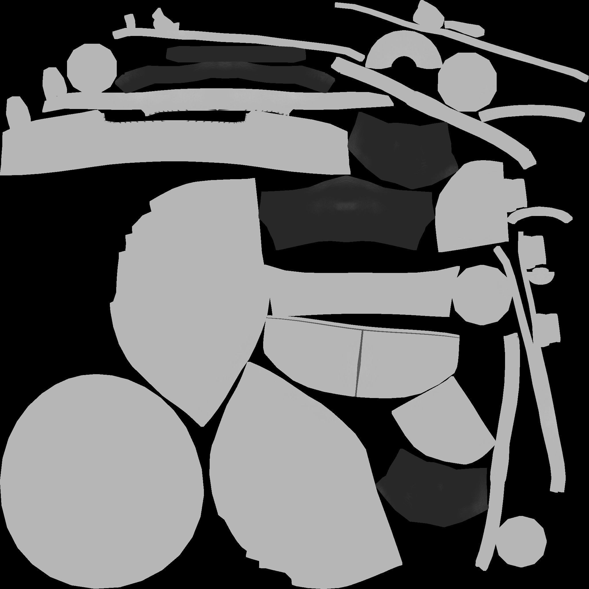 Robocop Classic Helmet - Sci-Fi Character Costume Low-poly 3D model_14