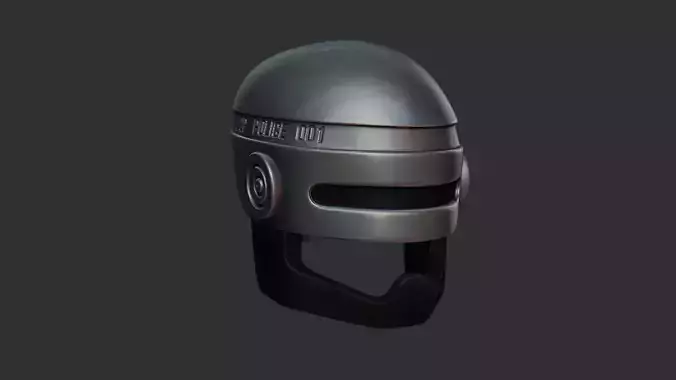 Robocop Classic Helmet - Sci-Fi Character Costume Low-poly 3D model Robocop Classic Helmet - Sci-Fi Character Costume Low-poly 3D model
