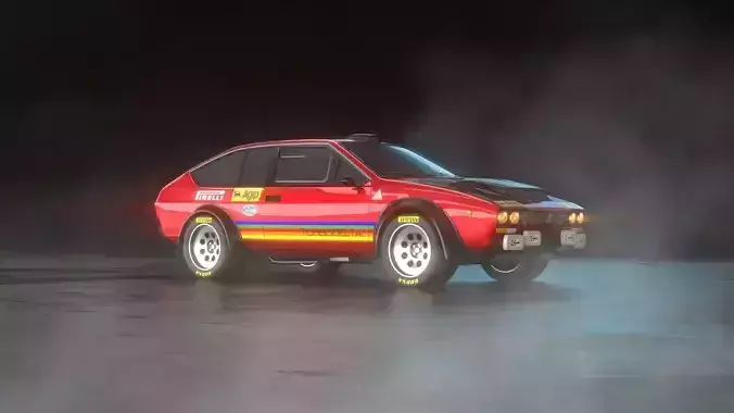 Alfa Romeo Alfetta GTV Turbodelta car 3D model