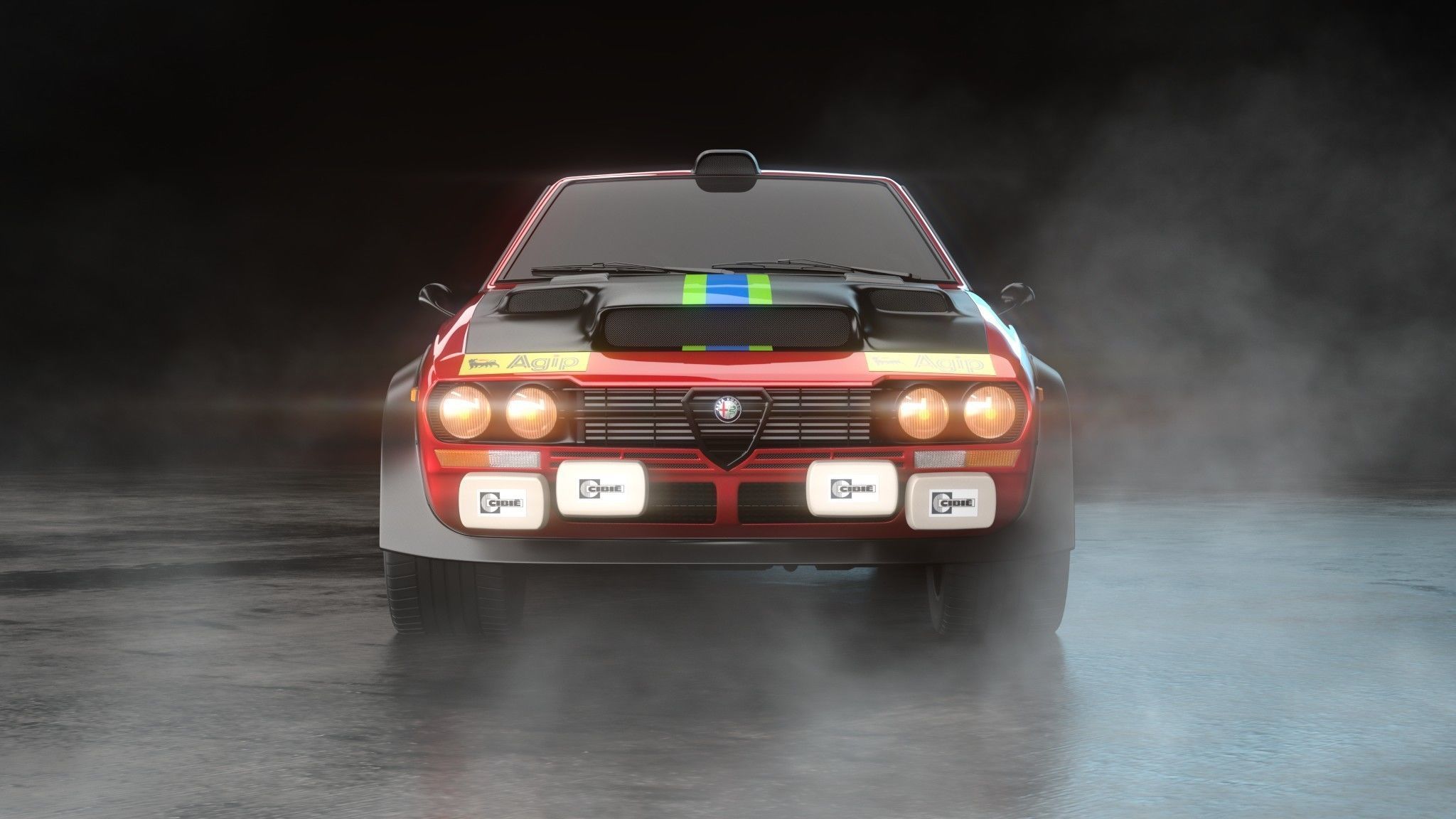 Alfa Romeo Alfetta GTV Turbodelta car 3D model_1