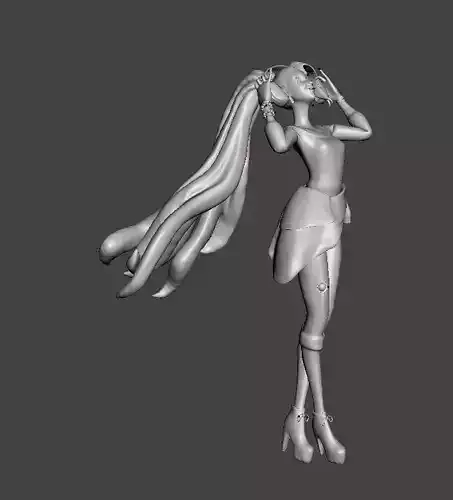 KDA All out Seraphine 3D Model