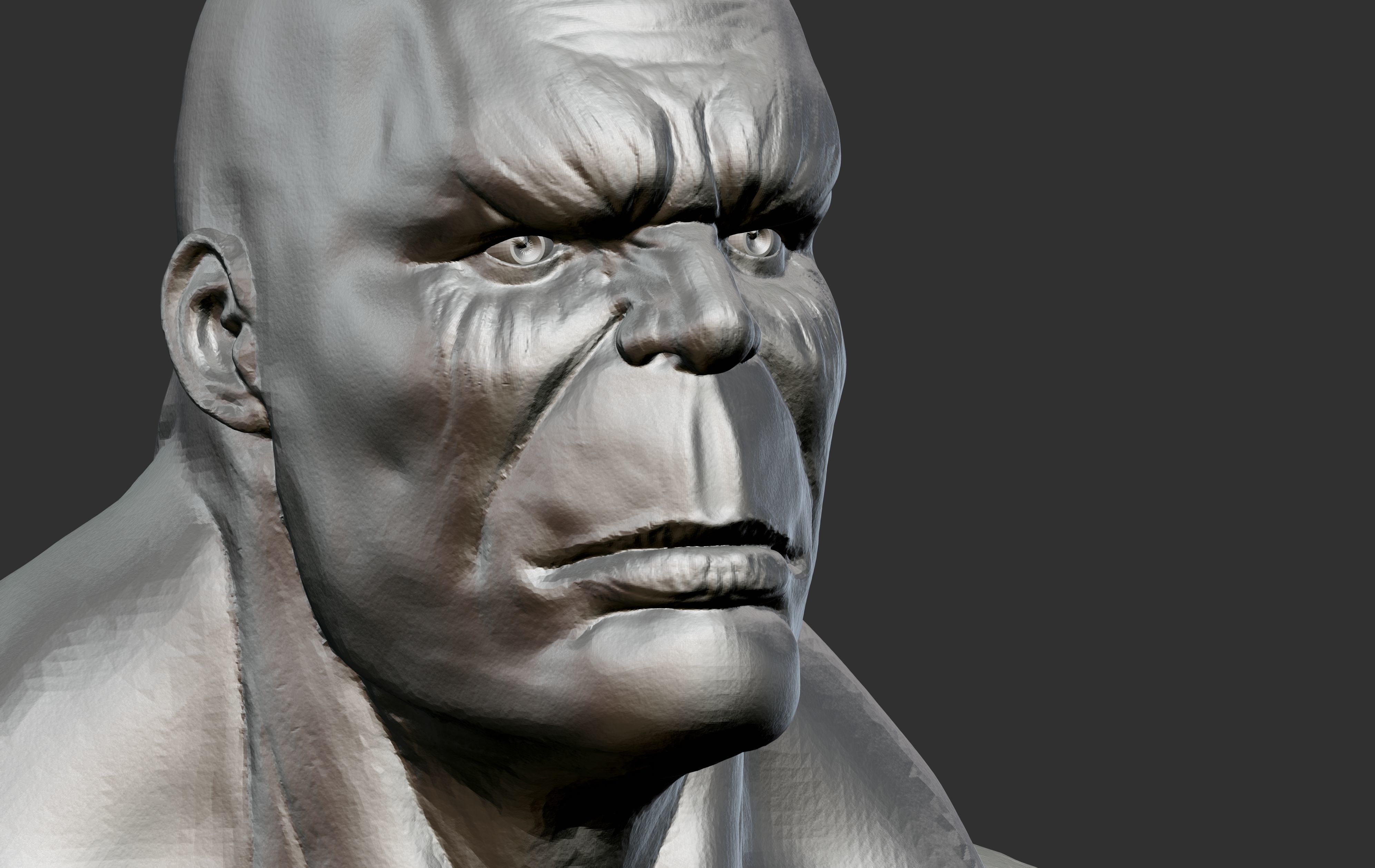 Hulk Head 3D model_2