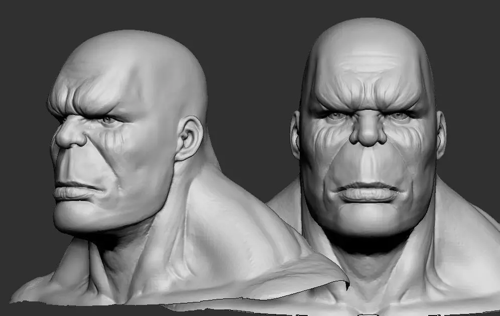 Hulk Head 3D model_0