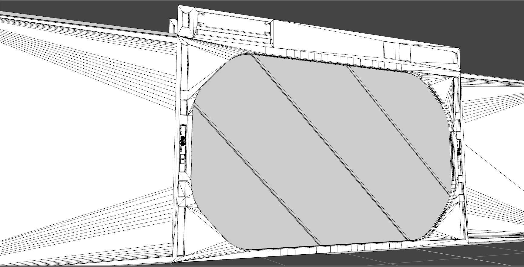 Dark Space Corridors - Sci-Fi Interior Environment 90 Piece Set 3D model_25