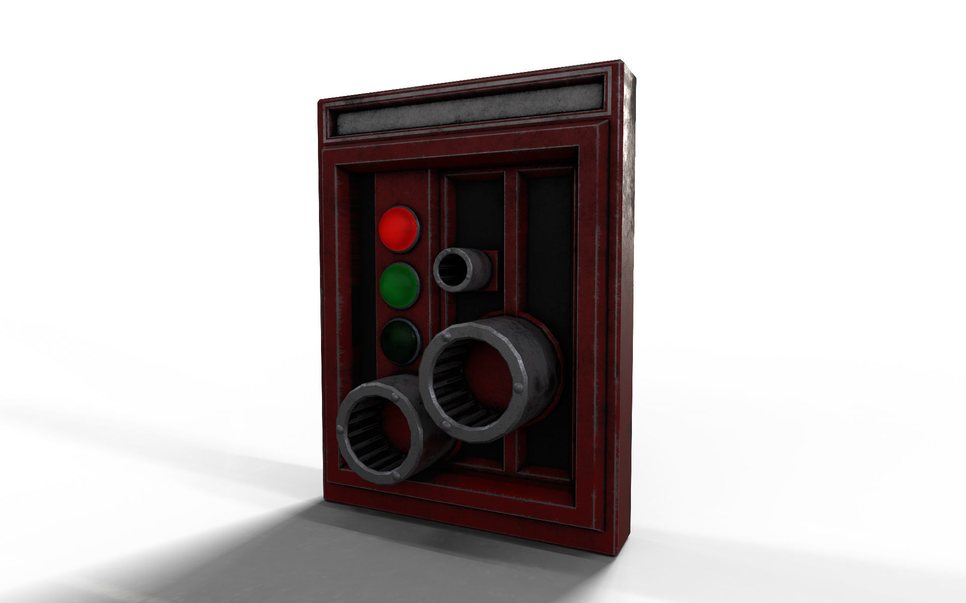 Dark Space Corridors - Sci-Fi Interior Environment 90 Piece Set 3D model_15