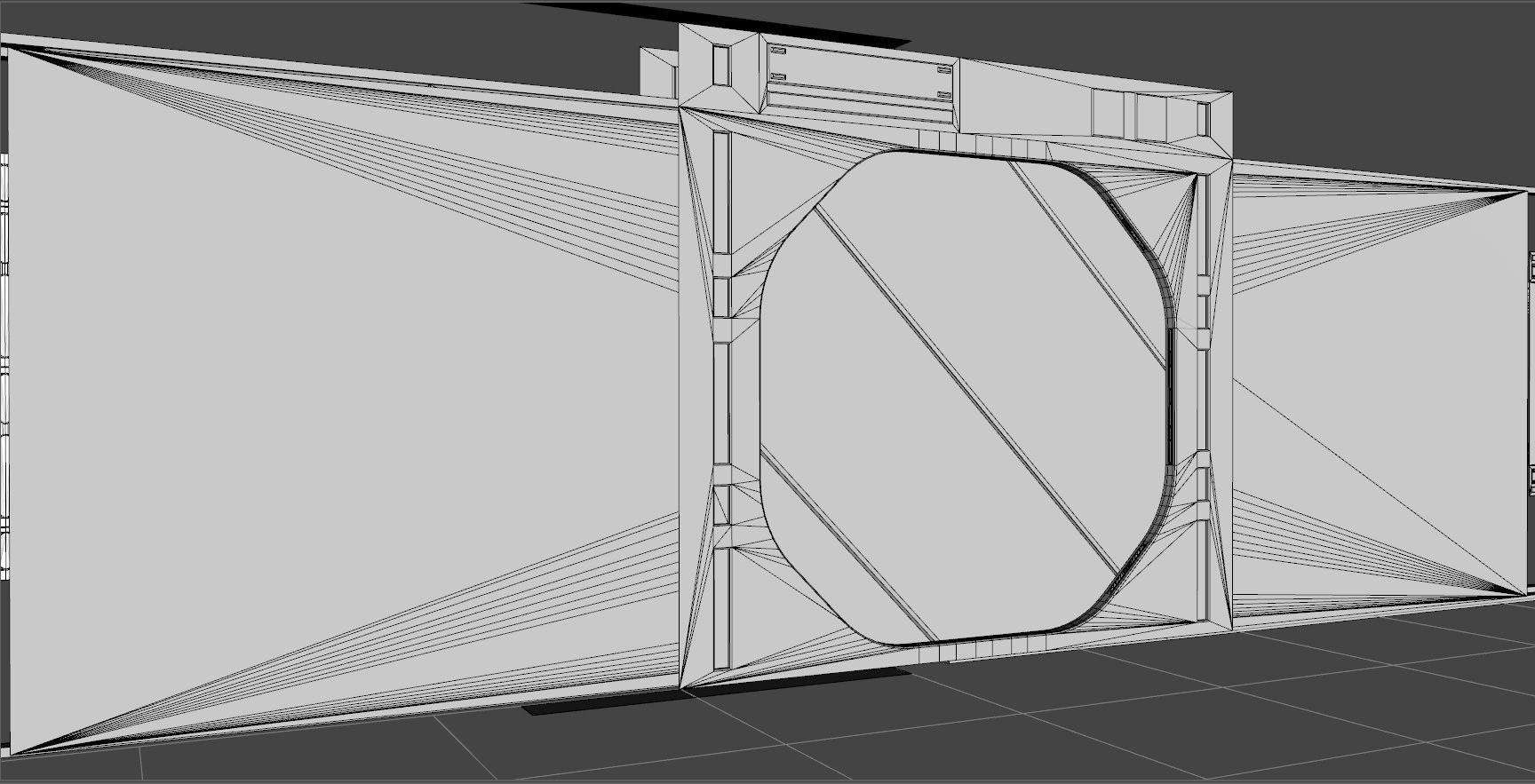 Dark Space Corridors - Sci-Fi Interior Environment 90 Piece Set 3D model_24