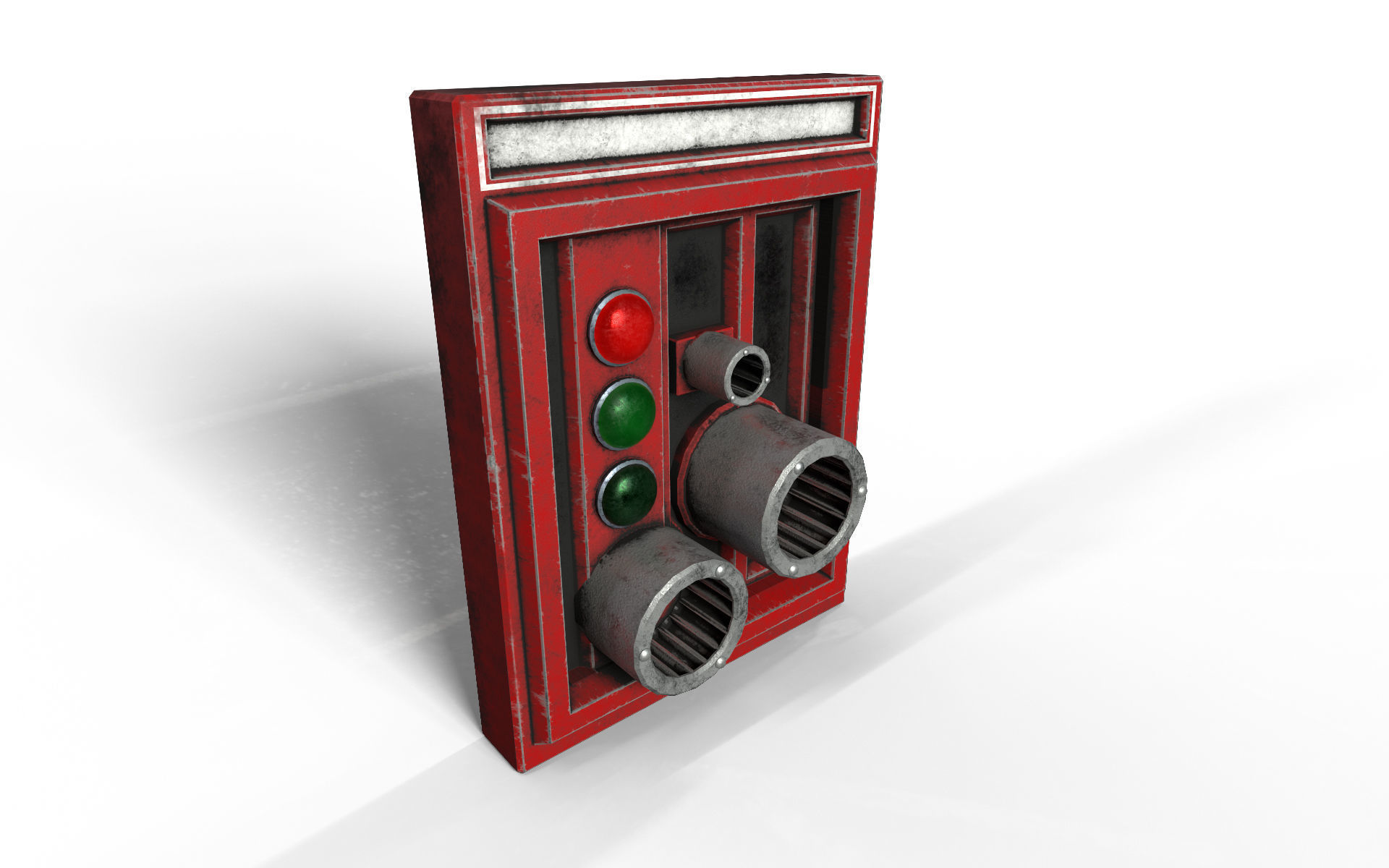 Dark Space Corridors - Sci-Fi Interior Environment 90 Piece Set 3D model_16