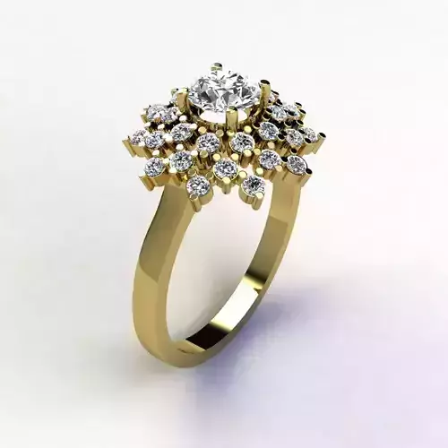 Woman Ring 3d Pring Model