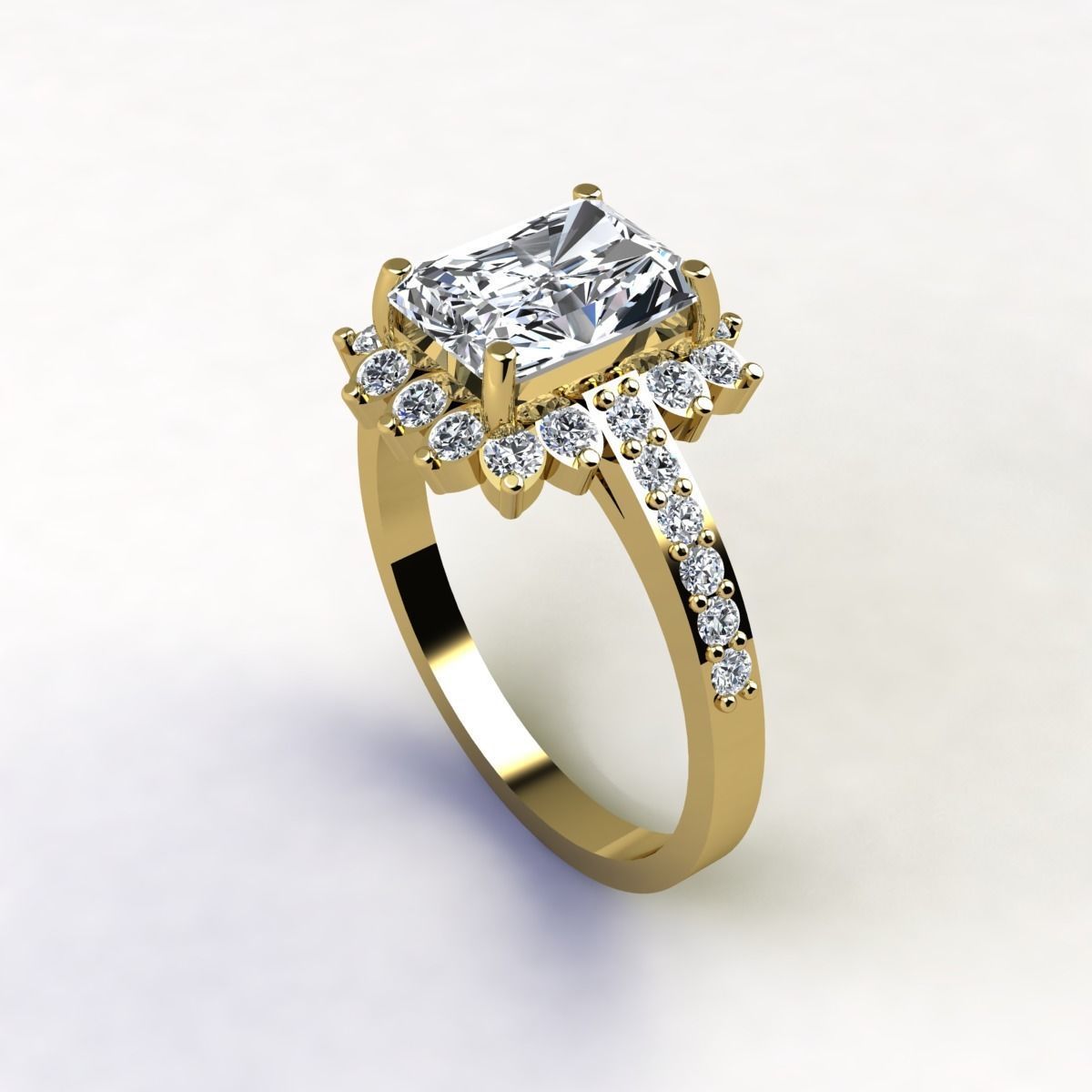 Woman Ring 3d Pring Model 3D print model_2