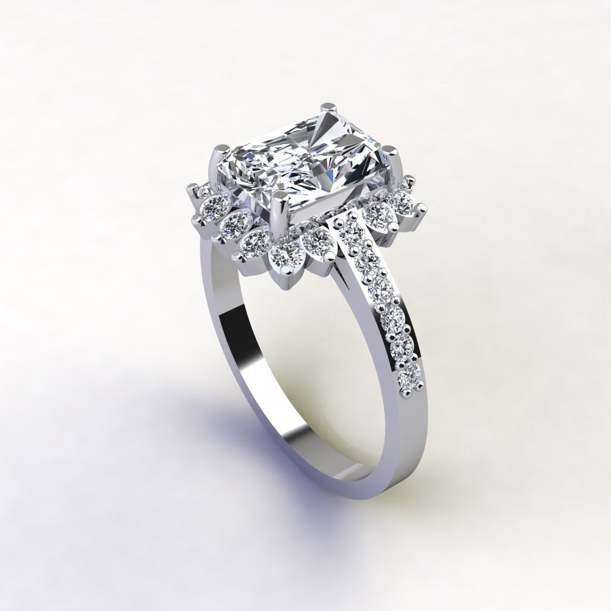 Woman Ring 3d Pring Model 3D print model_7