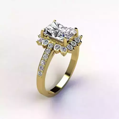 Woman Ring 3d Pring Model