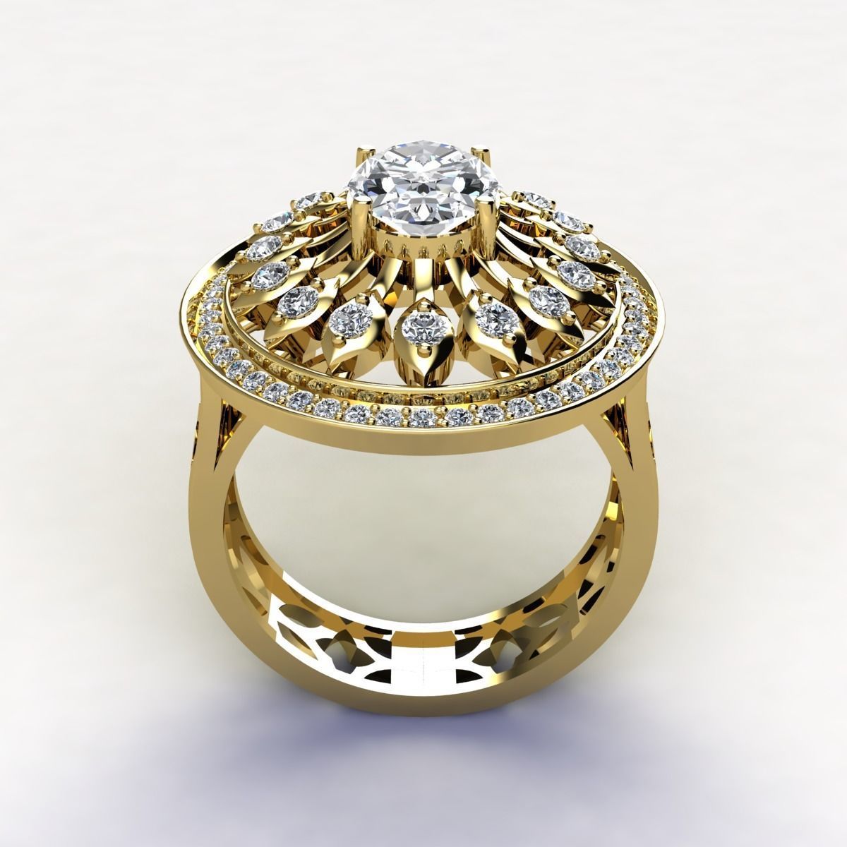 Woman Ring 3d Pring Model 3D print model_10