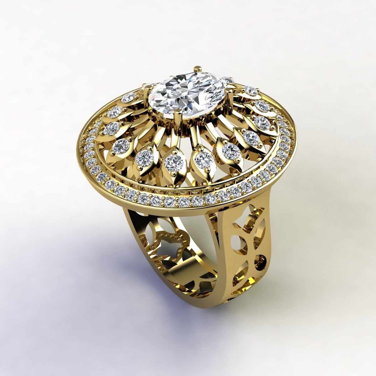 Woman Ring 3d Pring Model 3D print model_2