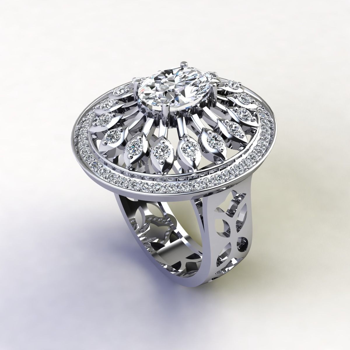 Woman Ring 3d Pring Model 3D print model_7