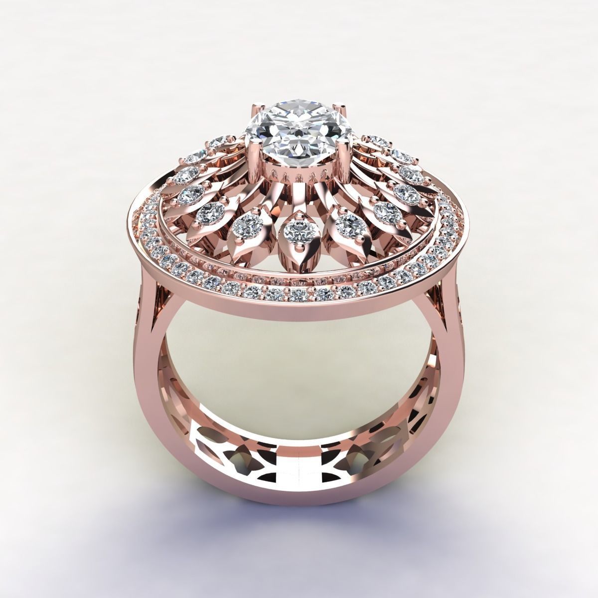 Woman Ring 3d Pring Model 3D print model_11