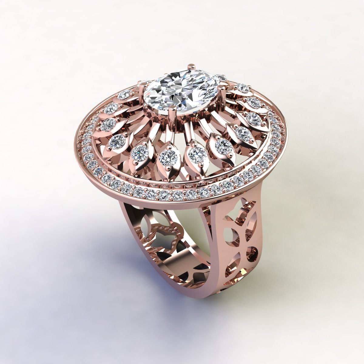 Woman Ring 3d Pring Model 3D print model_6