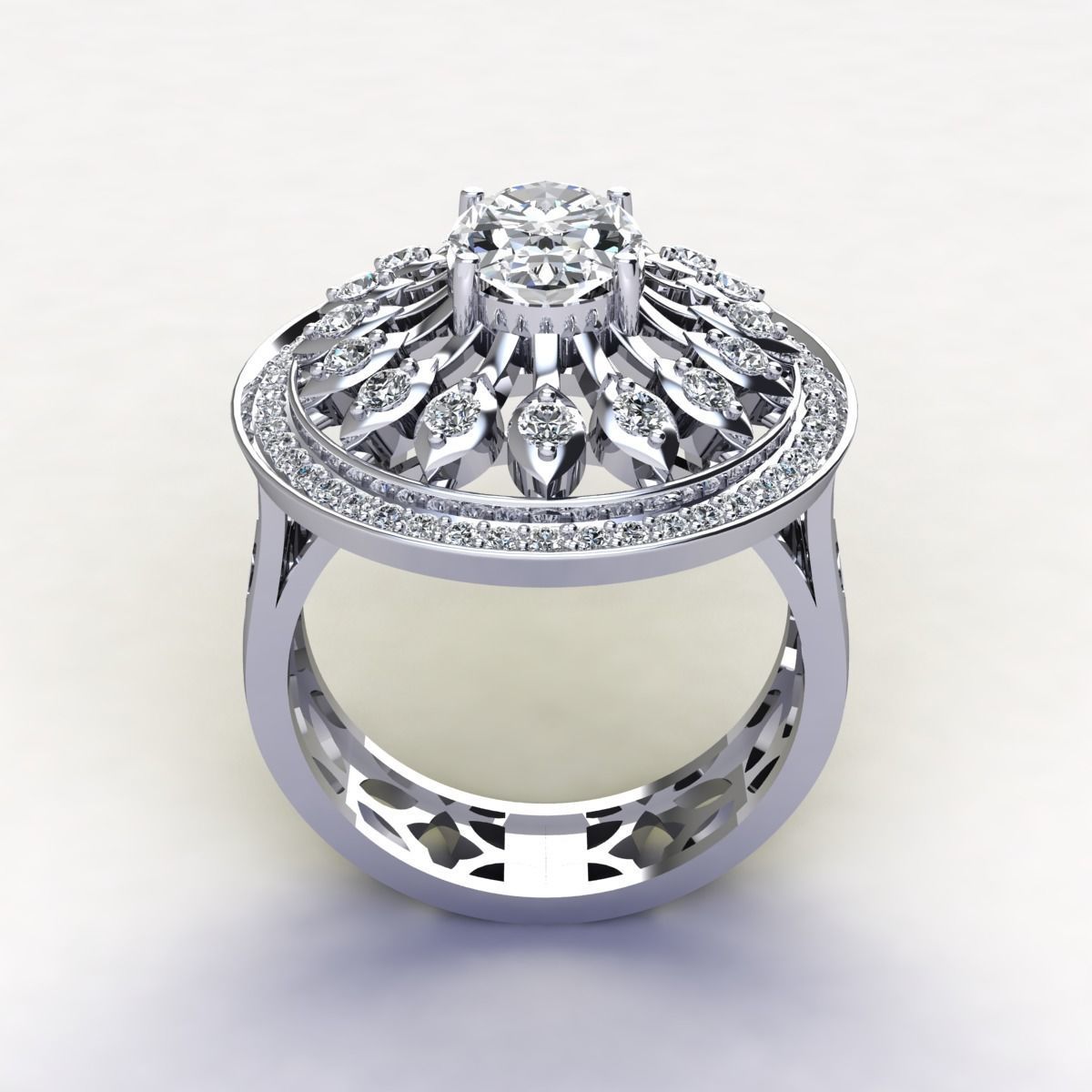 Woman Ring 3d Pring Model 3D print model_12