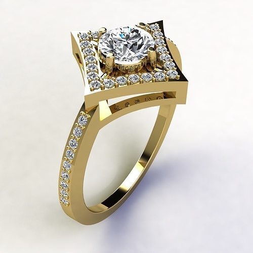 Woman Ring 3d Pring Model 3D print model