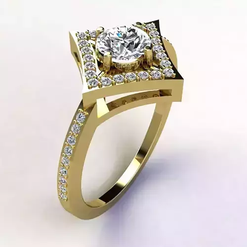 Woman Ring 3d Pring Model