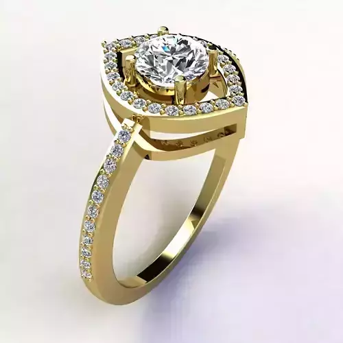 Woman Ring 3d Pring Model