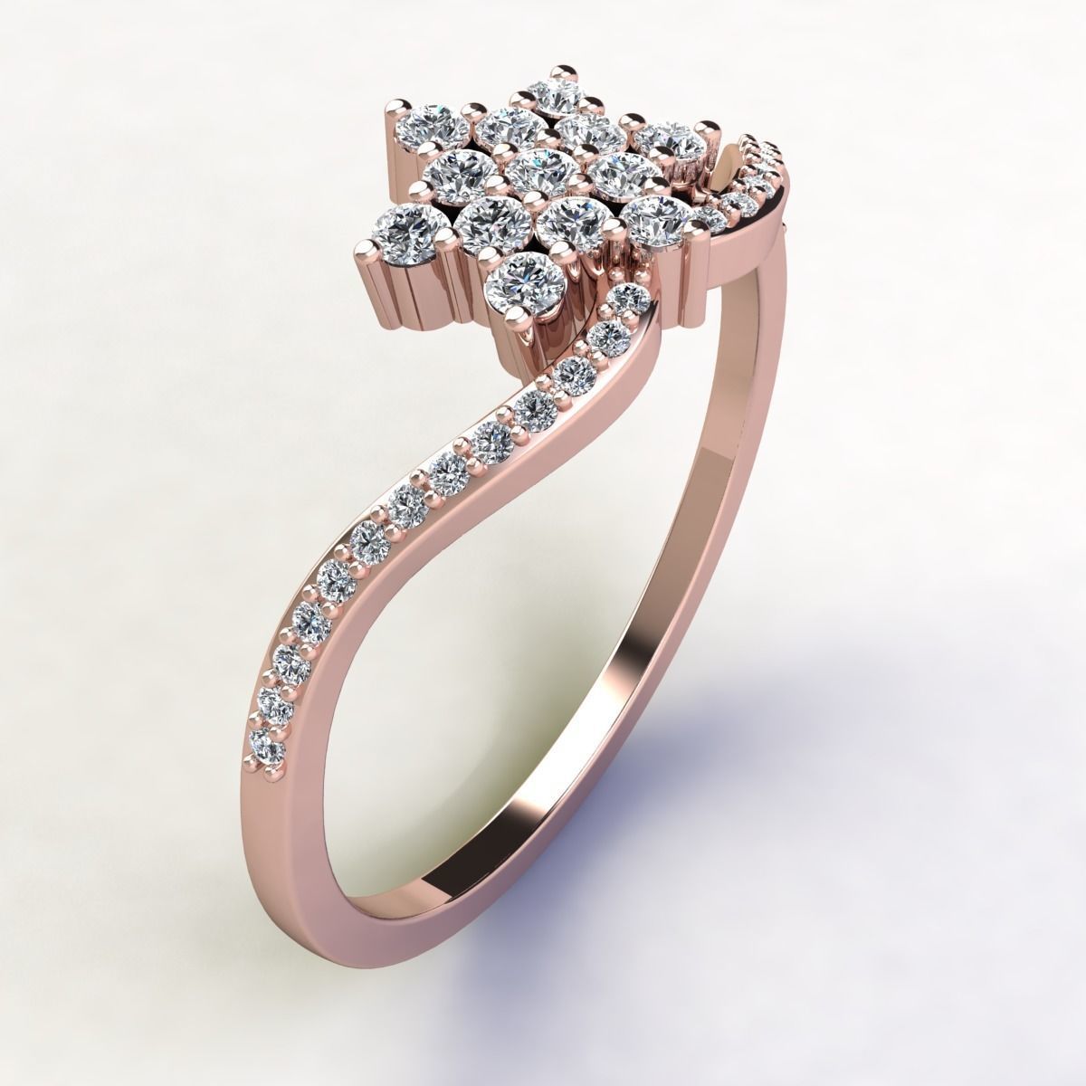 Woman Ring 3d Pring Model 3D print model_5