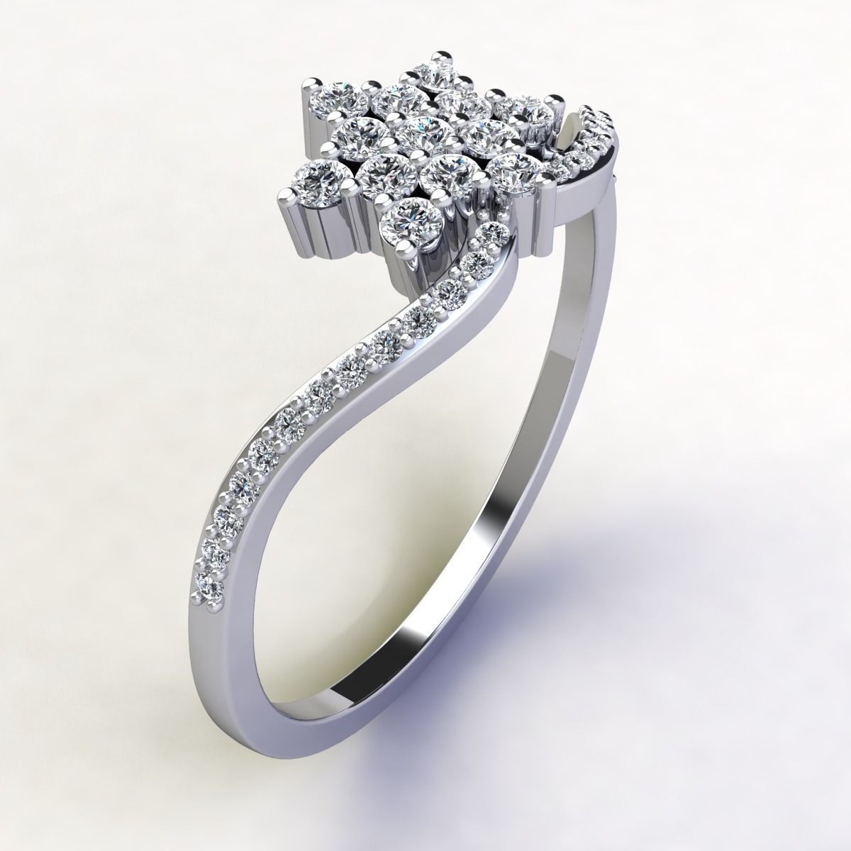 Woman Ring 3d Pring Model 3D print model_6