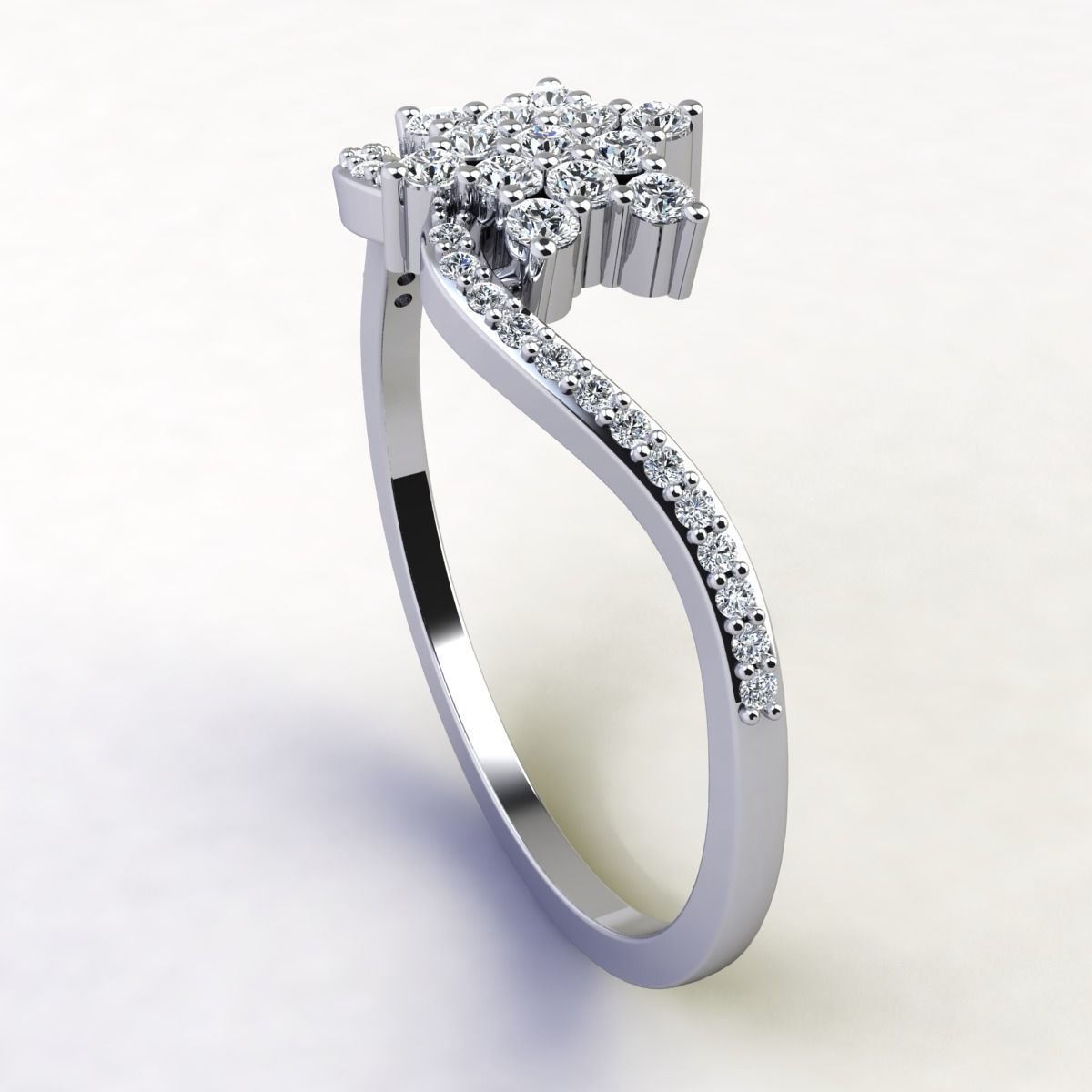 Woman Ring 3d Pring Model 3D print model_4