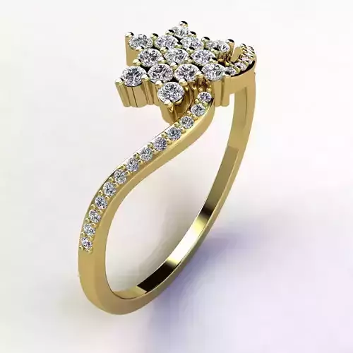 Woman Ring 3d Pring Model
