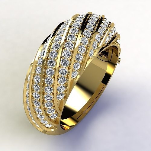 Woman Ring 3d Pring Model 3D print model