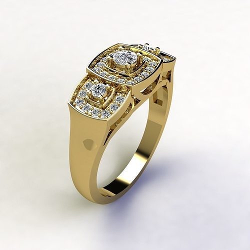 Woman Ring 3d Pring Model 3D print model