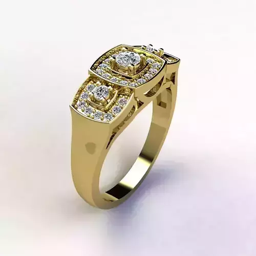 Woman Ring 3d Pring Model