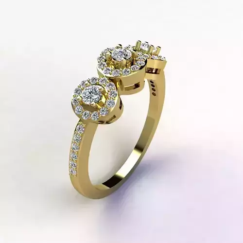 Woman Ring 3d Pring Model