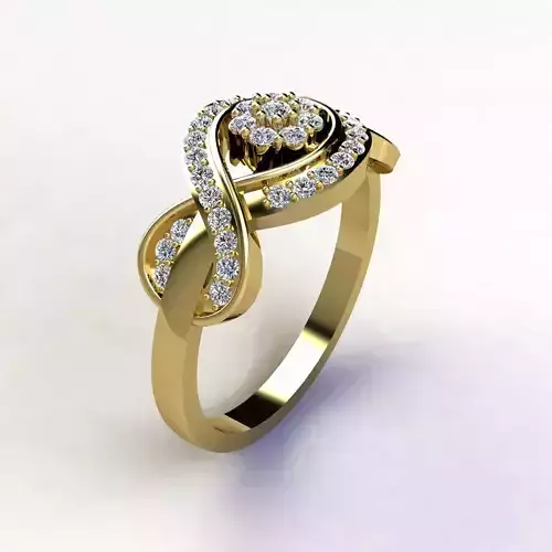 Woman Ring 3d Pring Model