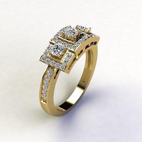 Woman Ring 3d Pring Model 3D print model