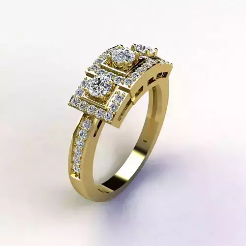 Woman Ring 3d Pring Model