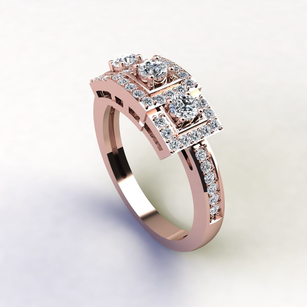 Woman Ring 3d Pring Model 3D print model_7