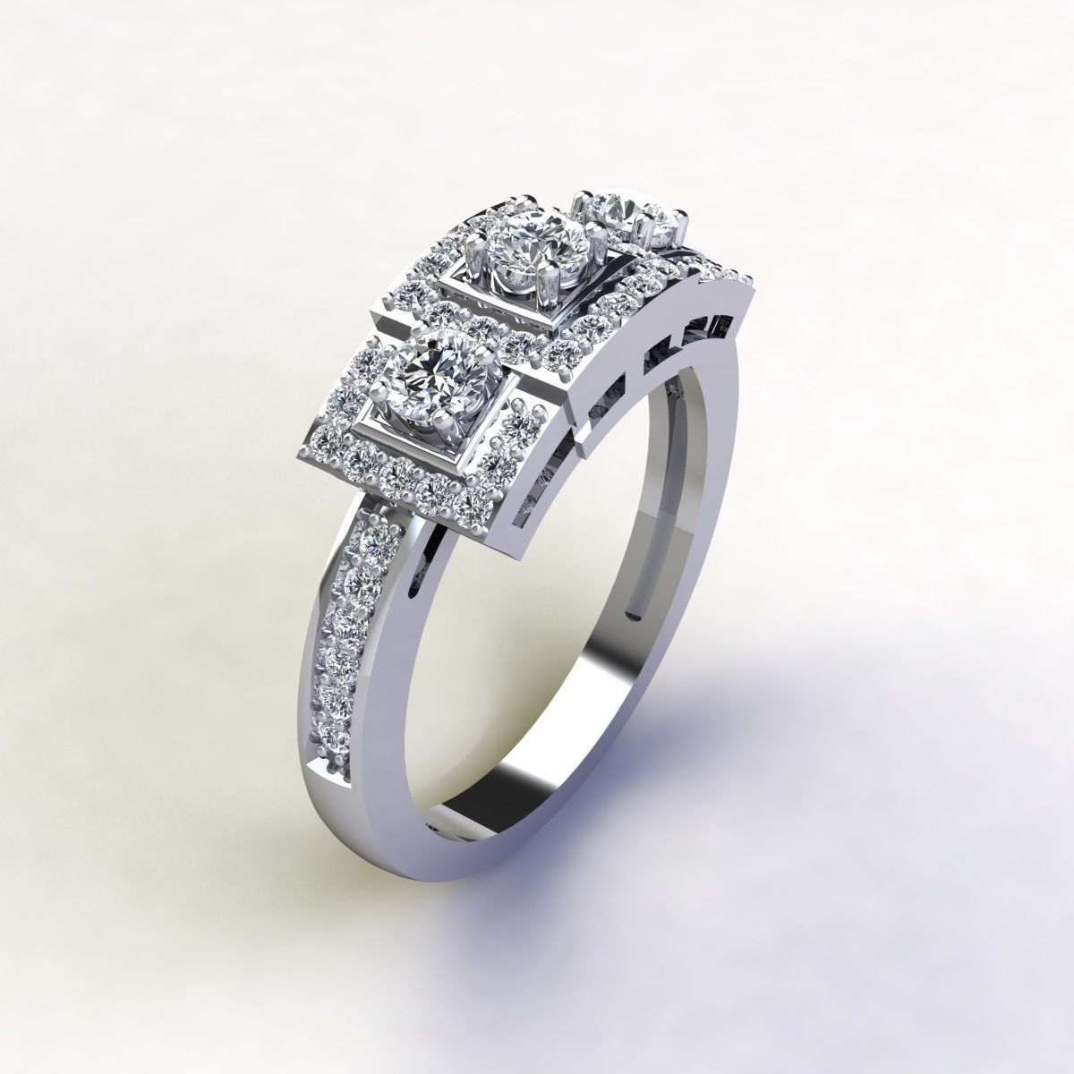 Woman Ring 3d Pring Model 3D print model_10