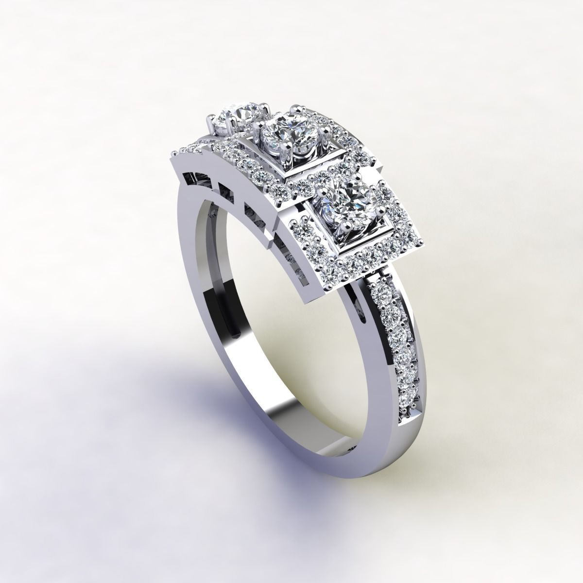 Woman Ring 3d Pring Model 3D print model_8