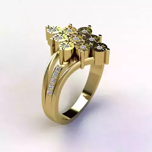 Woman Ring 3d Pring Model