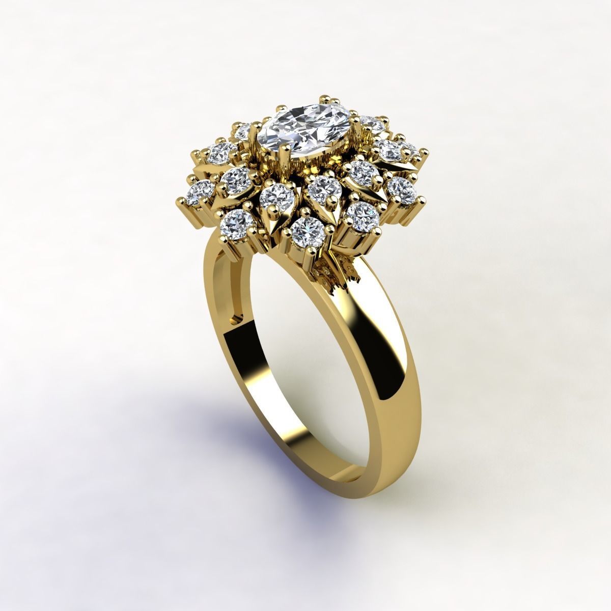 Woman Ring 3d Pring Model 3D print model_2