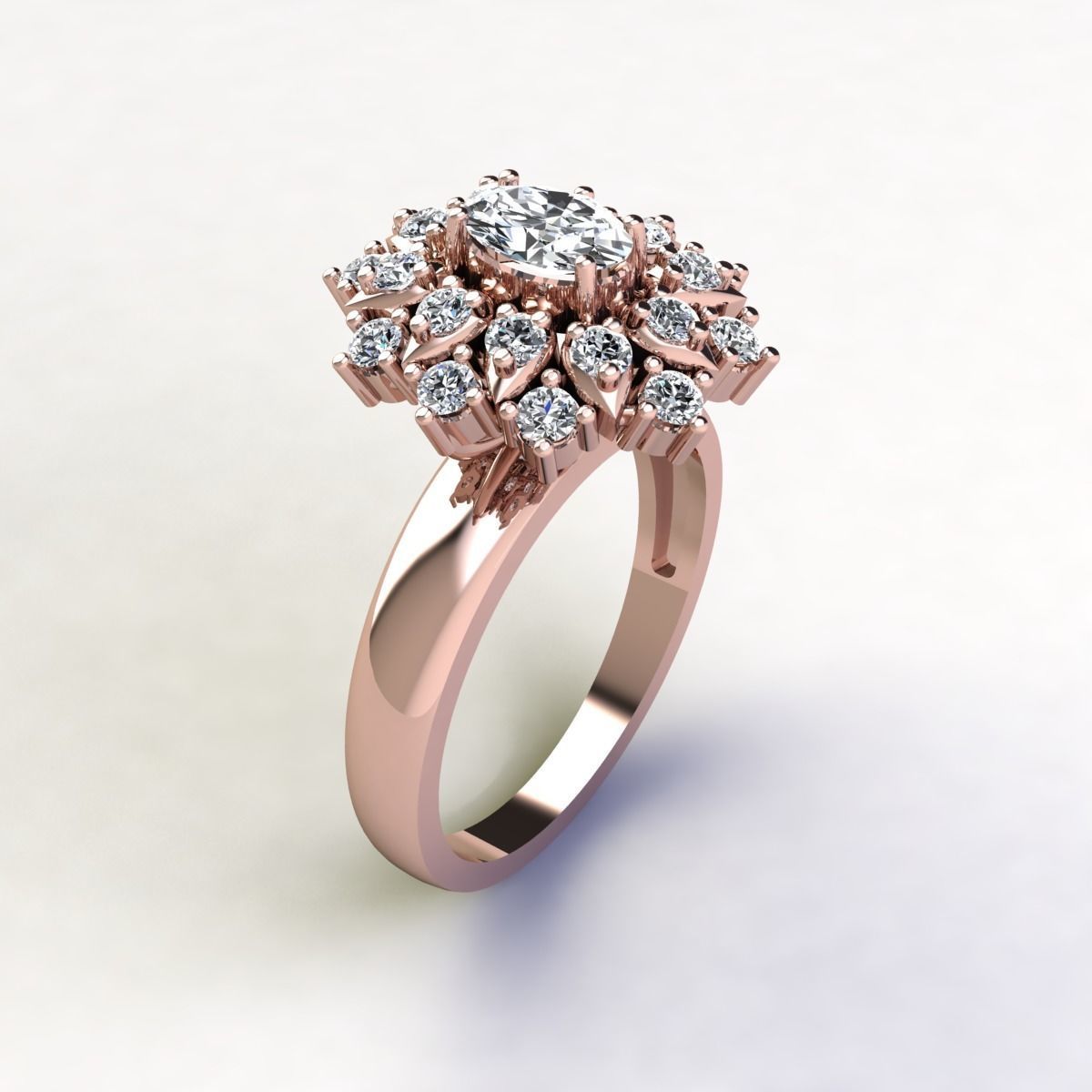 Woman Ring 3d Pring Model 3D print model_5