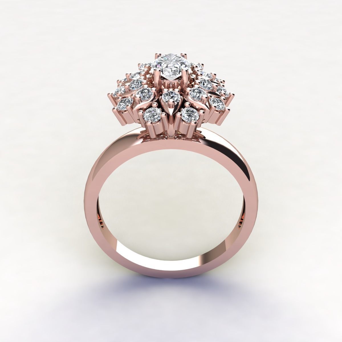 Woman Ring 3d Pring Model 3D print model_8