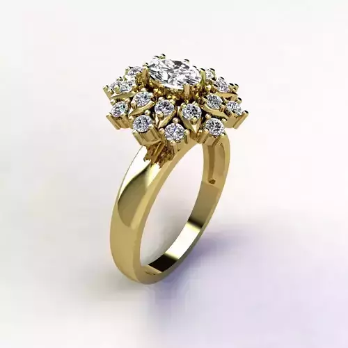 Woman Ring 3d Pring Model
