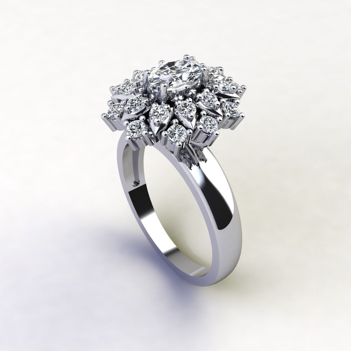 Woman Ring 3d Pring Model 3D print model_4