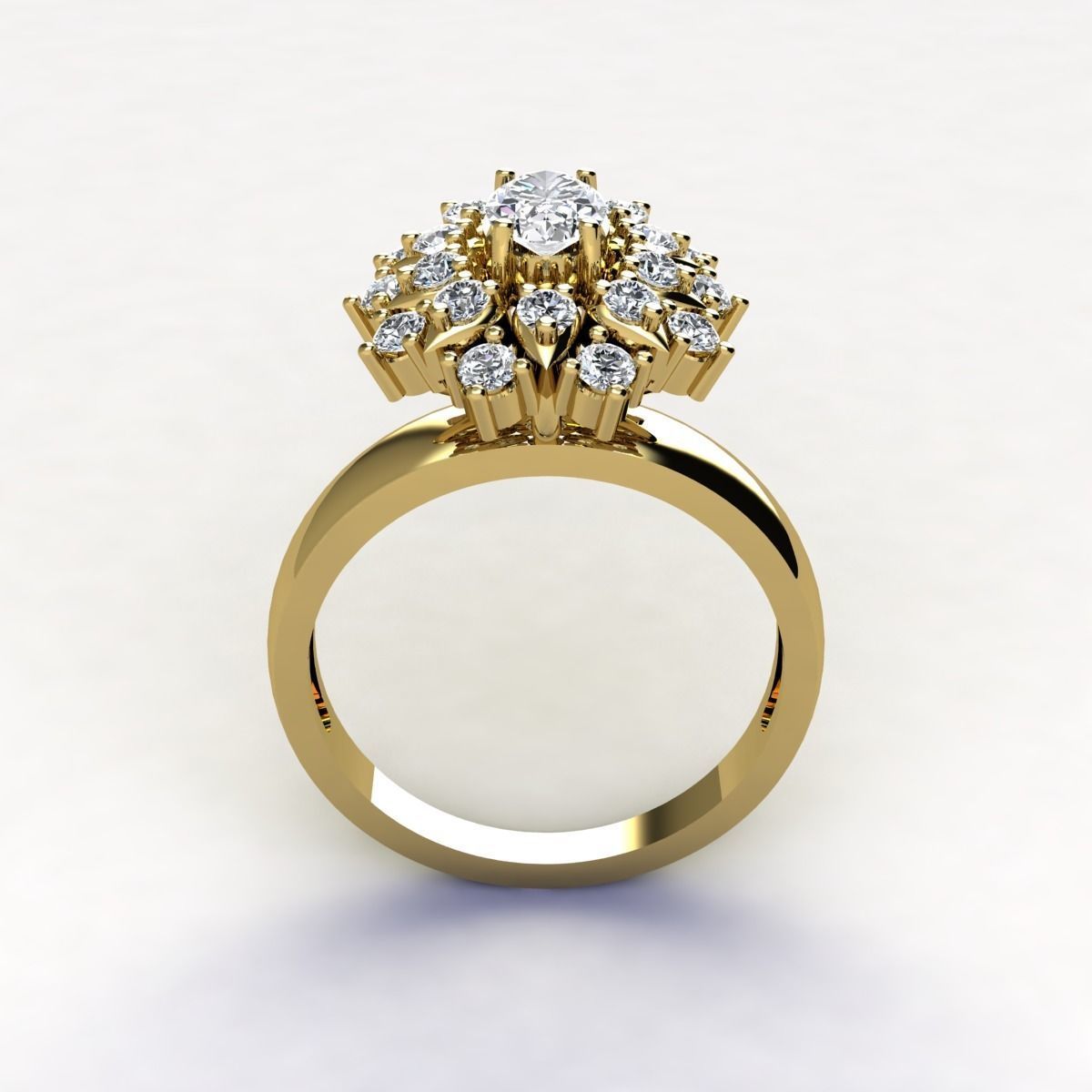 Woman Ring 3d Pring Model 3D print model_7