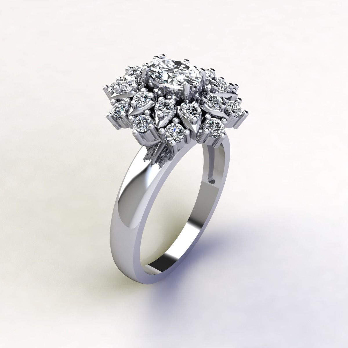 Woman Ring 3d Pring Model 3D print model_6